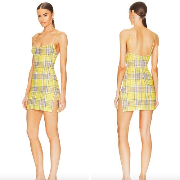 Miaou Anya Dress Yellow - Picture 2 of 14